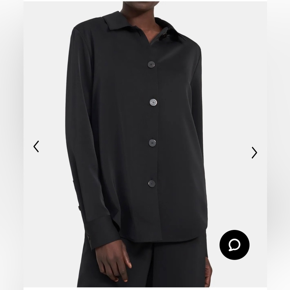 Theory button down blouse